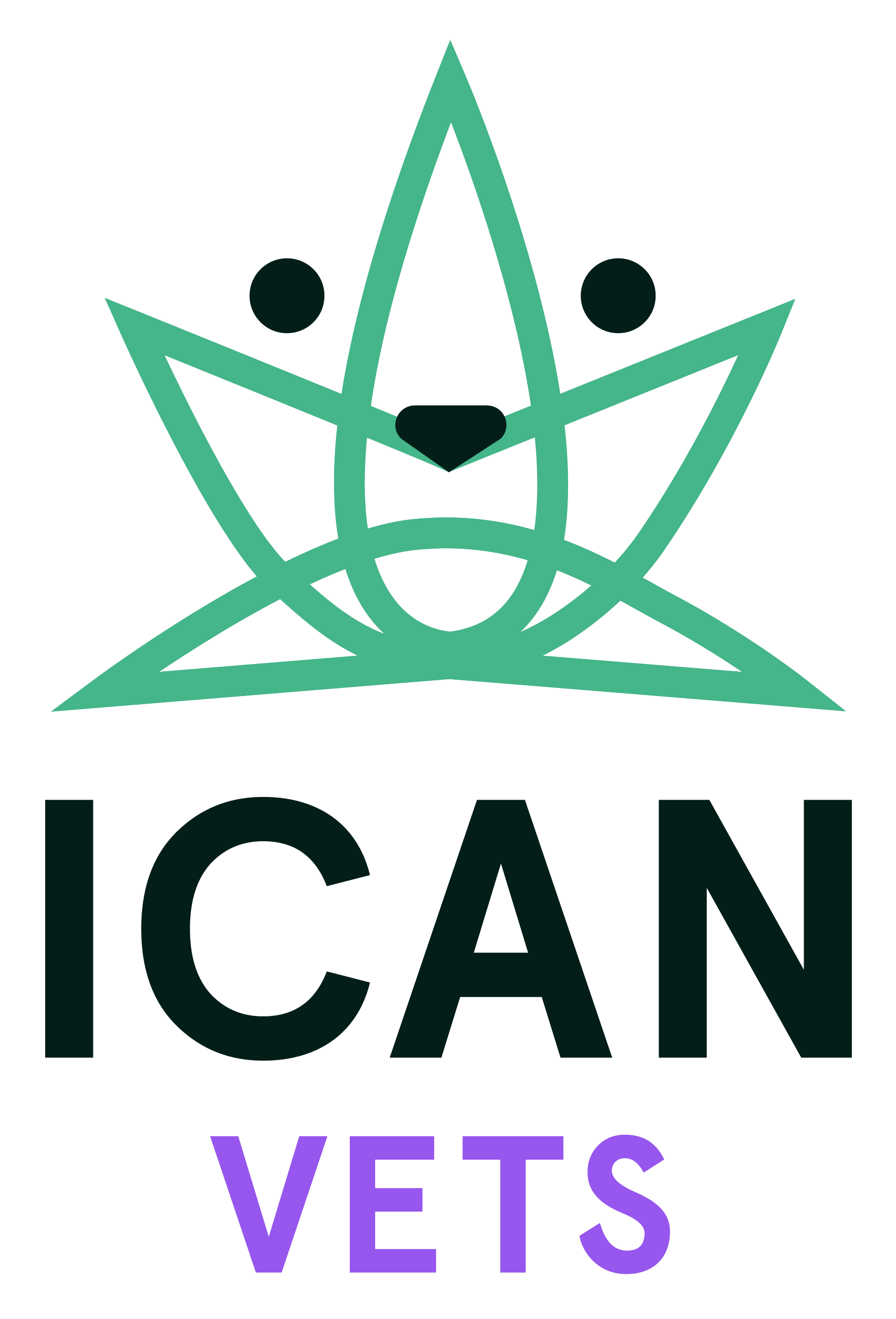 ICanVets Logo-01 vertical black