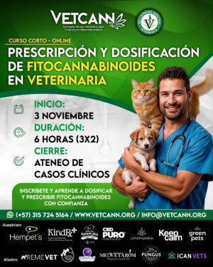 Curso Prescripción y Dosificación de Fitocannabinoides en Medicina Veterinaria